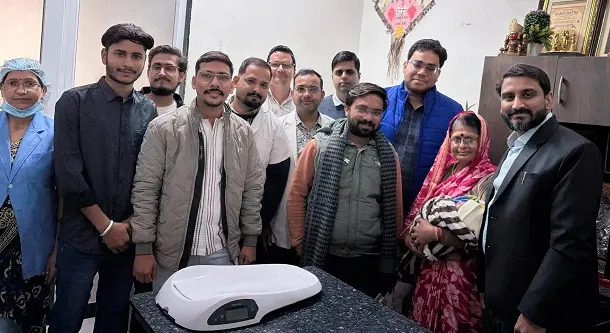 एक दिन के नवजात शिशु का सफलऑपरेशन कर बचाई जान