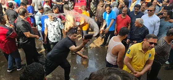 होली के रंग में रंगने लगा बीकाणा,लोगों ने एक दूसरे पर मारी पानी की मार