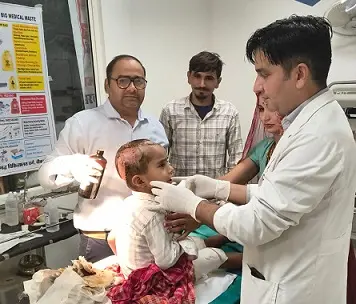 आवारा कुत्ते के हमले से घायल 4 वर्षीय बालक की नि:शुल्क प्लास्टिक सर्जरी 