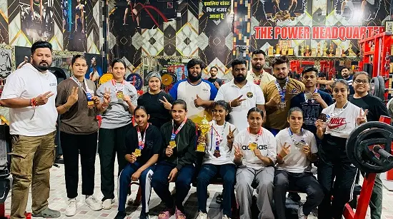 राज्य स्तरीय पावरलिफ्टिंग प्रतियोगिता में बीकानेर के खिलाड़ियों का दबदबा