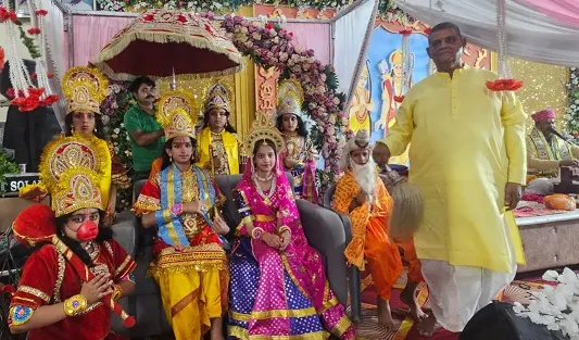 श्री नवाह्न परायण पाठ की विधि विधान से पूर्णाहुति