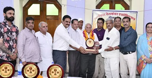अध्यक्ष निर्वाचित होने पर राजाराम का हुआ सम्मान