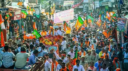 मुख्यमंत्री के रोड शो के बाद भाजपा के पक्ष में जनसमर्थन