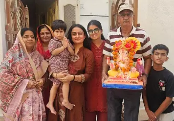 गाजे बाजे के साथ किया गणेश प्रतिमाओं का विर्सजन